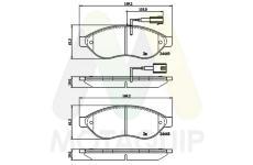 Sada brzdových destiček, kotoučová brzda MOTAQUIP LVXL1852