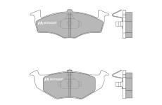 Sada brzdových destiček, kotoučová brzda MOTAQUIP LVXL187