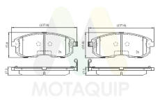 Sada brzdových destiček, kotoučová brzda MOTAQUIP LVXL1880