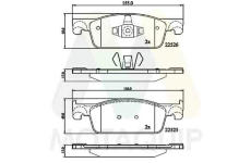 Sada brzdových destiček, kotoučová brzda MOTAQUIP LVXL1889