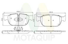 Sada brzdových destiček, kotoučová brzda MOTAQUIP LVXL1894