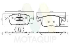 Sada brzdových destiček, kotoučová brzda MOTAQUIP LVXL1902