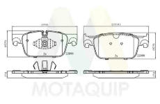 Sada brzdových destiček, kotoučová brzda MOTAQUIP LVXL1904