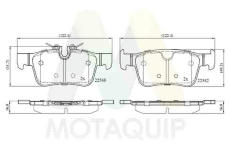Sada brzdových destiček, kotoučová brzda MOTAQUIP LVXL1905