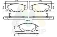 Sada brzdových destiček, kotoučová brzda MOTAQUIP LVXL1910