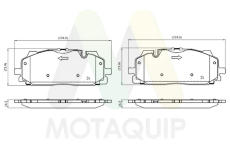 Sada brzdových destiček, kotoučová brzda MOTAQUIP LVXL1920