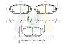 Sada brzdových destiček, kotoučová brzda MOTAQUIP LVXL1952