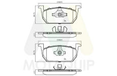 Sada brzdových destiček, kotoučová brzda MOTAQUIP LVXL1954