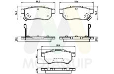 Sada brzdových destiček, kotoučová brzda MOTAQUIP LVXL1958