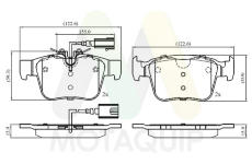Sada brzdových destiček, kotoučová brzda MOTAQUIP LVXL1967