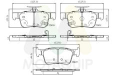 Sada brzdových destiček, kotoučová brzda MOTAQUIP LVXL1974