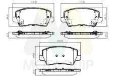 Sada brzdových destiček, kotoučová brzda MOTAQUIP LVXL2012