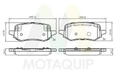Sada brzdových destiček, kotoučová brzda MOTAQUIP LVXL2034