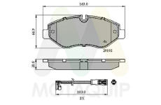 Sada brzdových destiček, kotoučová brzda MOTAQUIP LVXL2036