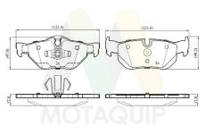 Sada brzdových destiček, kotoučová brzda MOTAQUIP LVXL2064