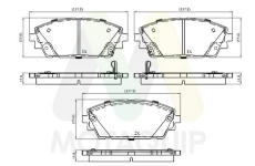 Sada brzdových destiček, kotoučová brzda MOTAQUIP LVXL2065
