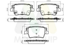 Sada brzdových destiček, kotoučová brzda MOTAQUIP LVXL2067