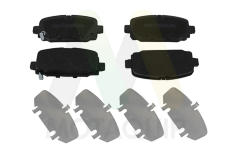 Sada brzdových destiček, kotoučová brzda MOTAQUIP LVXL2069