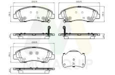 Sada brzdových destiček, kotoučová brzda MOTAQUIP LVXL2075