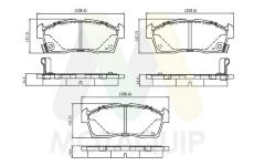 Sada brzdových destiček, kotoučová brzda MOTAQUIP LVXL2095