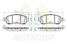 Sada brzdových destiček, kotoučová brzda MOTAQUIP LVXL2097
