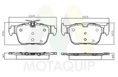 Sada brzdových destiček, kotoučová brzda MOTAQUIP LVXL2102
