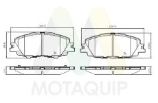 Sada brzdových destiček, kotoučová brzda MOTAQUIP LVXL2111