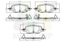 Sada brzdových destiček, kotoučová brzda MOTAQUIP LVXL2112