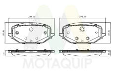 Sada brzdových destiček, kotoučová brzda MOTAQUIP LVXL2127
