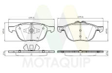 Sada brzdových destiček, kotoučová brzda MOTAQUIP LVXL2160