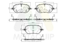 Sada brzdových destiček, kotoučová brzda MOTAQUIP LVXL2161
