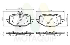 Sada brzdových destiček, kotoučová brzda MOTAQUIP LVXL2162