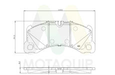 Sada brzdových destiček, kotoučová brzda MOTAQUIP LVXL2183