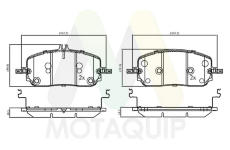 Sada brzdových destiček, kotoučová brzda MOTAQUIP LVXL2189