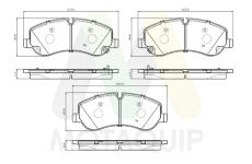 Sada brzdových destiček, kotoučová brzda MOTAQUIP LVXL2205
