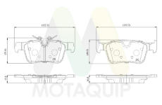 Sada brzdových destiček, kotoučová brzda MOTAQUIP LVXL2206