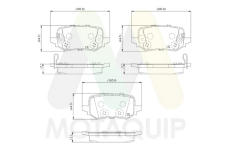 Sada brzdových destiček, kotoučová brzda MOTAQUIP LVXL2207