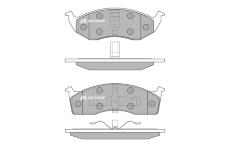 Sada brzdových destiček, kotoučová brzda MOTAQUIP LVXL221