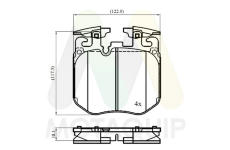 Sada brzdových destiček, kotoučová brzda MOTAQUIP LVXL2227
