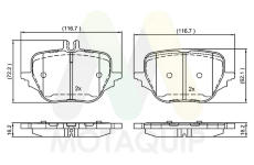 Sada brzdových destiček, kotoučová brzda MOTAQUIP LVXL2238