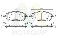Sada brzdových destiček, kotoučová brzda MOTAQUIP LVXL2241