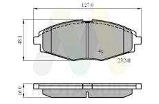 Sada brzdových destiček, kotoučová brzda MOTAQUIP LVXL260