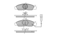 Sada brzdových destiček, kotoučová brzda MOTAQUIP LVXL315