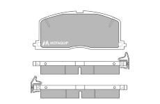 Sada brzdových destiček, kotoučová brzda MOTAQUIP LVXL353