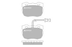 Sada brzdových destiček, kotoučová brzda MOTAQUIP LVXL385