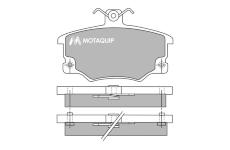 Sada brzdových destiček, kotoučová brzda MOTAQUIP LVXL390