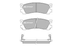 Sada brzdových destiček, kotoučová brzda MOTAQUIP LVXL392