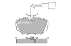 Sada brzdových destiček, kotoučová brzda MOTAQUIP LVXL399