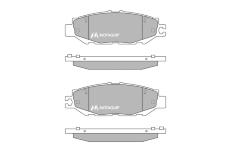 Sada brzdových destiček, kotoučová brzda MOTAQUIP LVXL444