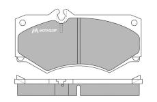 Sada brzdových destiček, kotoučová brzda MOTAQUIP LVXL448